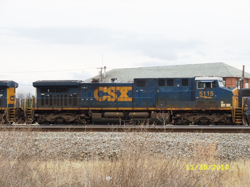 Photo of CSX#5115w while at Rigby east end.