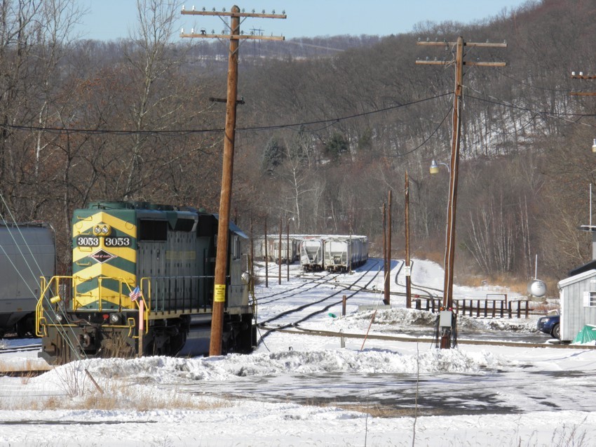 Photo of Reading and Northern Yard in Pittston, PA.