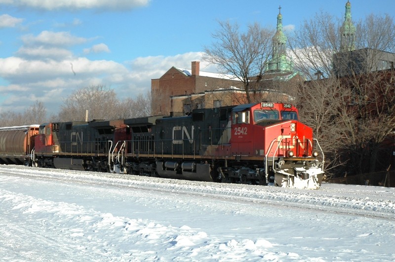 Photo of CN freight in the snow