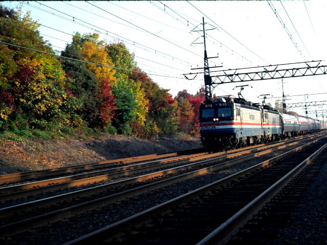Photo of Amtrak under wire
