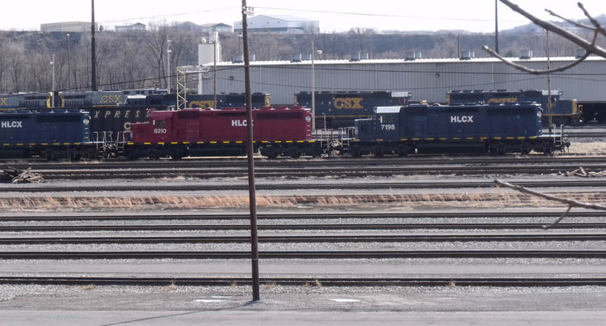 Photo of HLCX SD40-2  locos #6210 & 7198