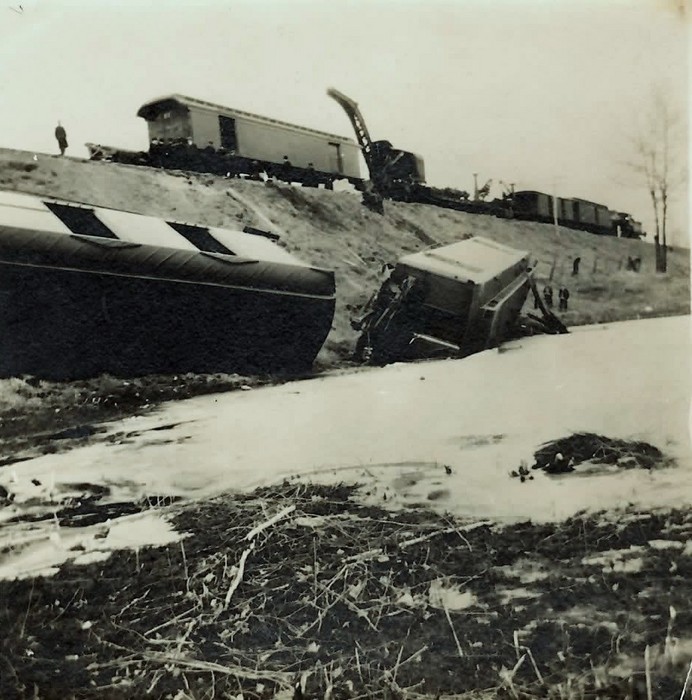 Photo of Derailment of State of Maine Express Clinton Junction, Mass