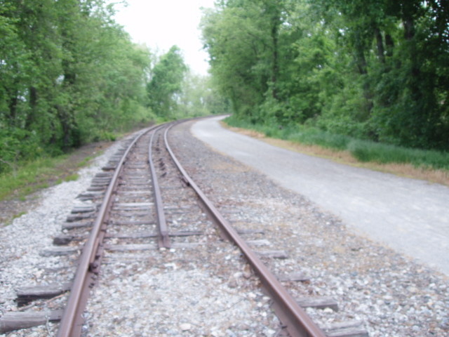 Photo of Rail line and rail trail.