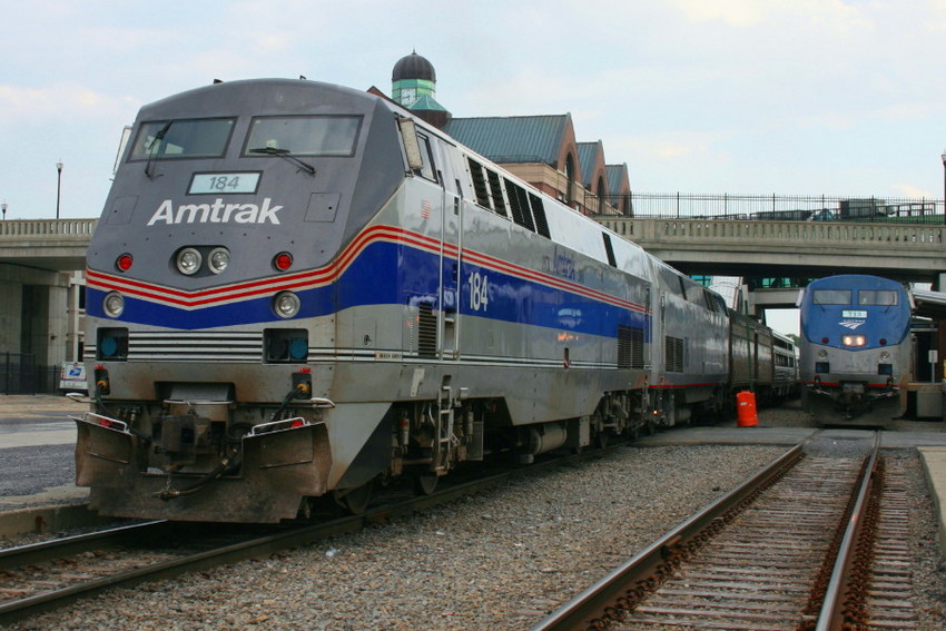 Photo of Amtrak Heratage unit in Albany