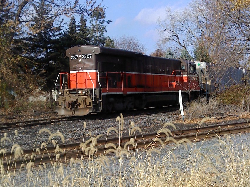 Photo of Finger Lakes Railway 2307 (still in P&W paint)  in Watkins Glen, NY