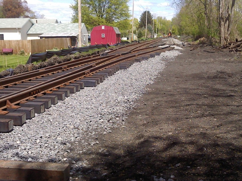 Photo of New Finger Lakes Railway runaround track in Watkins Glen, NY