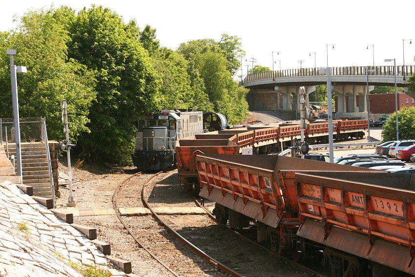 Photo of Amtrak work train at Readville, Ma