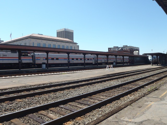 Photo of Amtrak 40th Anniversary train Springfield, MA