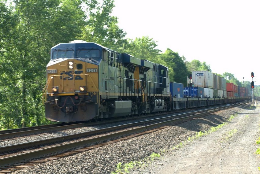 Photo of Stack Train Approaching Voorheesville