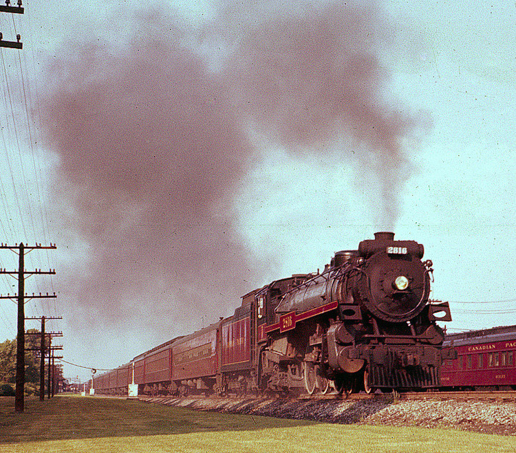 Photo of NOW FAMOUS CANADIAN PACIFIC 2816 IN REGULAR SERVICE IN 1959