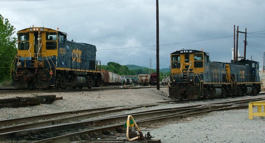 Photo of CSX Switchers at South Charleston WV Industrial Park