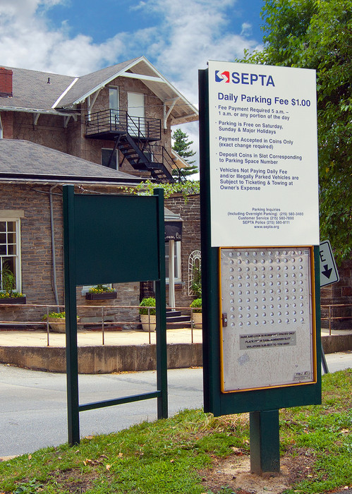 Photo of Bargain parking at SEPTA Station, Haverford, PA,