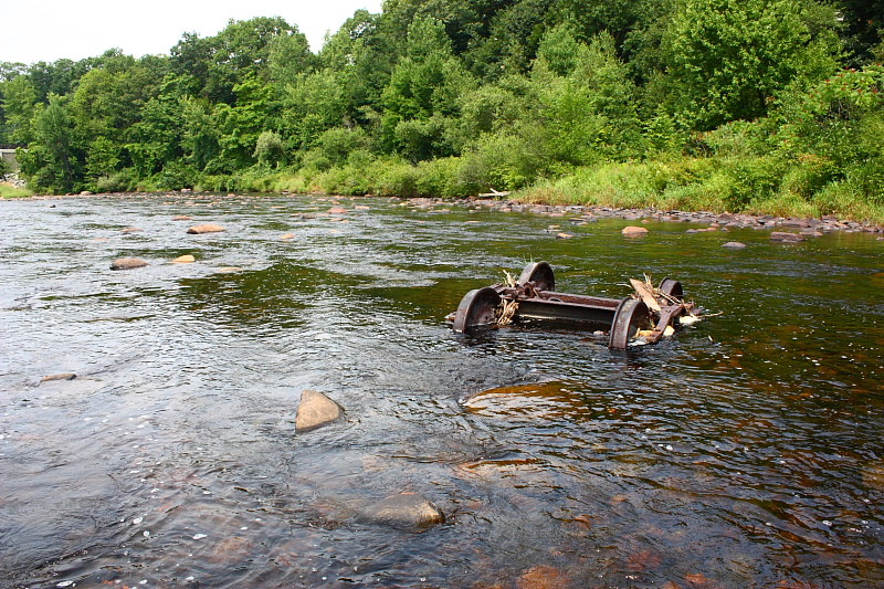 Photo of Set of trucks in the Millers River