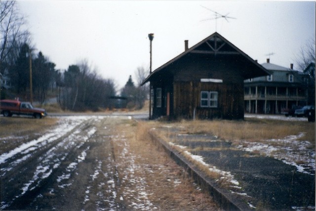 Photo of Old Cheshire RR (Ex B&M) Station in Troy, NH.