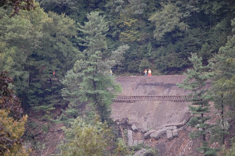 Photo of D&H Landslide washout