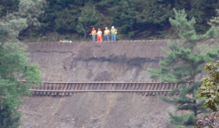 Photo of D&H Landslide washout