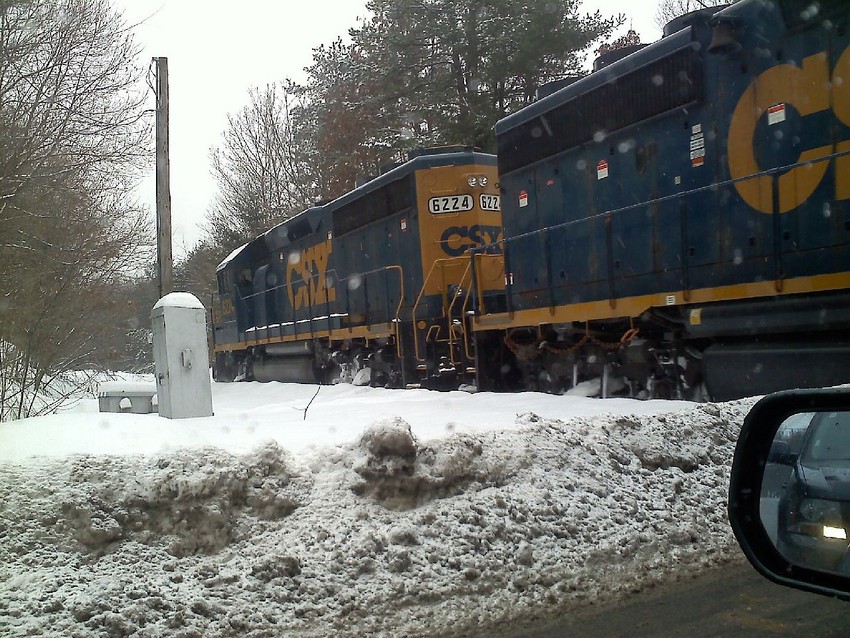 Photo of southbound in the snow.