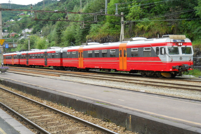Photo of Commuter Train at Voss, Norway.