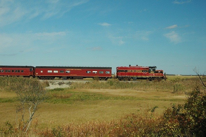 Photo of Cape Cod Central #1501 with scenic train