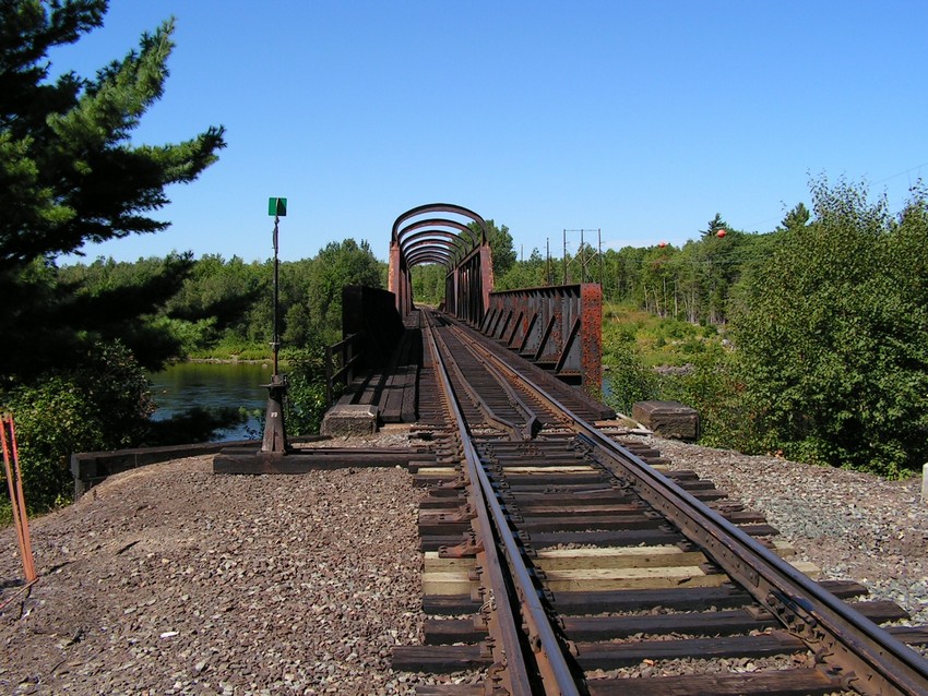 Photo of Eastern Maine Railroad Mattawamkeag Bridge over Penobscot River