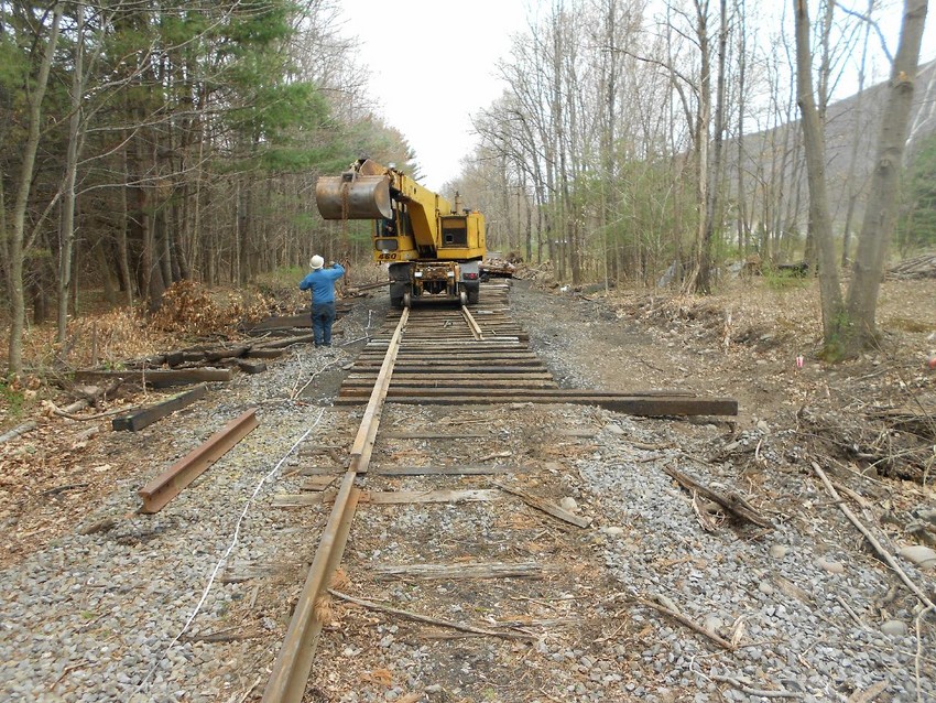 Photo of Final South Rail in Place