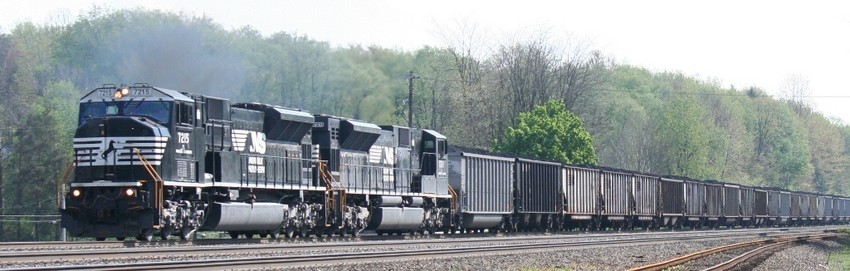 Photo of SD80MAC Coal Train