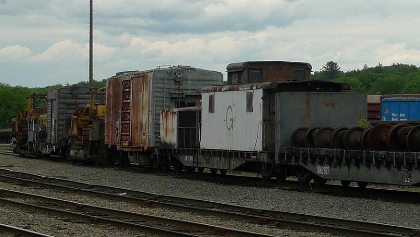 Photo of Pan Am Wreck Train at Waterville, ME