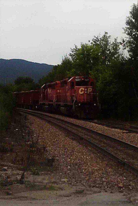 Photo of Canadian Pacific Ballast train on VTR