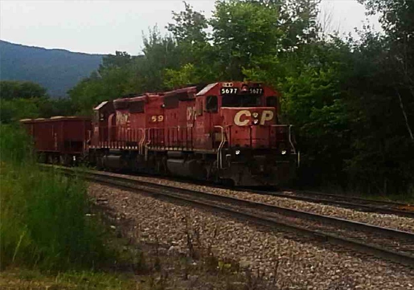 Photo of Canadian Pacific Ballast train on VTR/Clarendon Pittsford