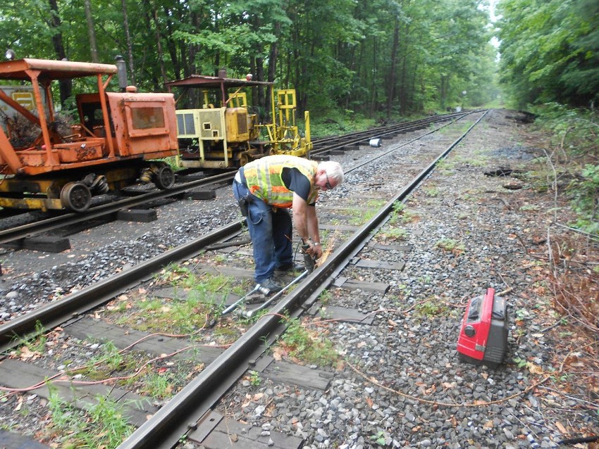 Photo of Removing Bolts at MP 24.8