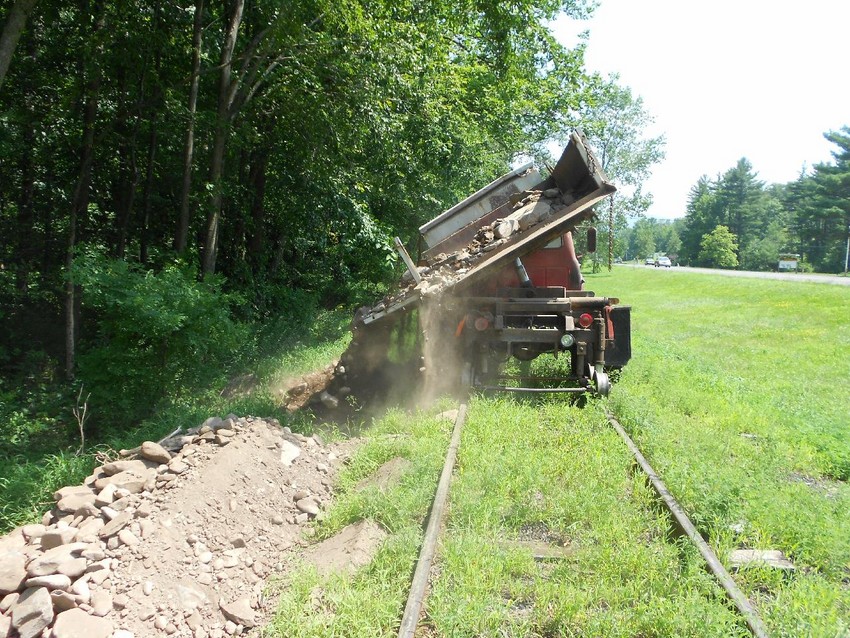 Photo of Dumping Fill at MP 25.5