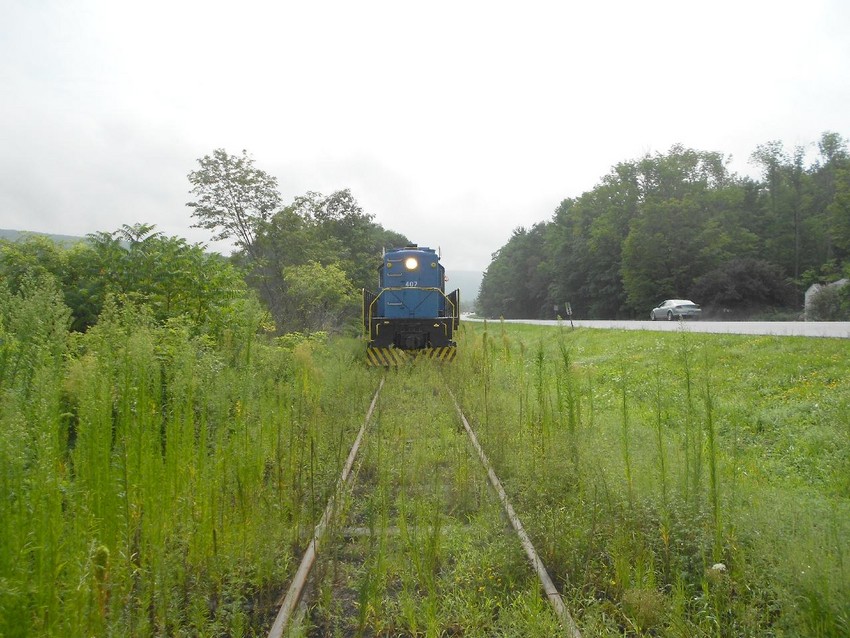 Photo of CMRR Scenic Train heading east from MP 25.8