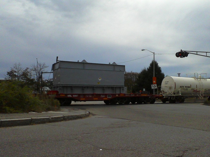 Photo of Pan Am Portsmouth NH with radioactive / nuclear container