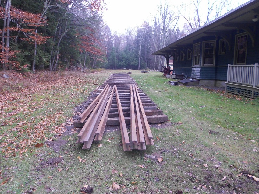 Photo of New Track at Haines Falls Station (View East).
