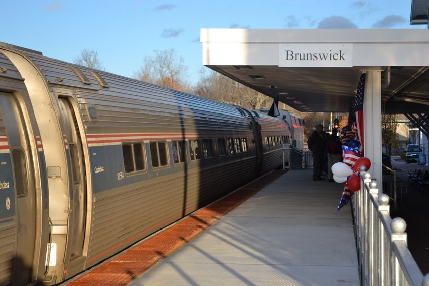 Photo of Amtrak Downeaster at Brunswick, Maine