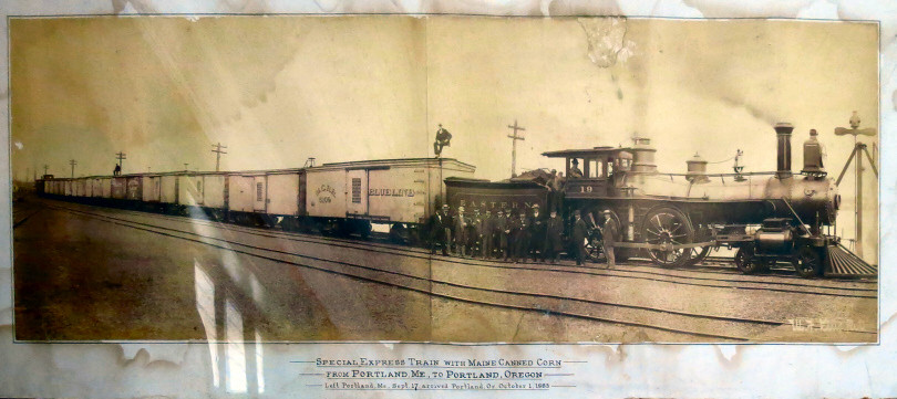 Photo of Eastern RR at Portland Maine 1883