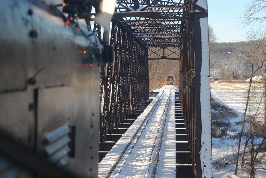 Photo of CMRR Holiday Train View West across C9 Bridge