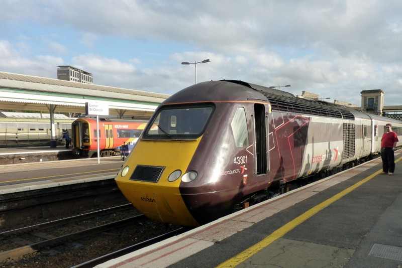 Photo of Two Trains at Exeter-St. Davids (UK)
