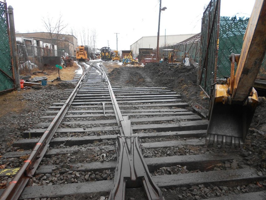 Photo of New Switch at Cornell Street Yard