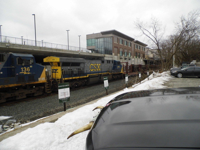 Photo of csx ac44 & ac60w on the railtrain westbound