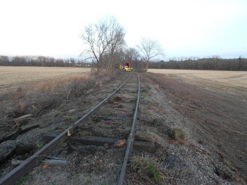 Photo of CMRR Track Crew Nears Route 209