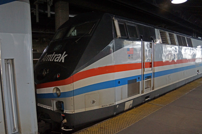 Photo of 2nd unit of Train #449 is one of the 40th Ann. paint schemes