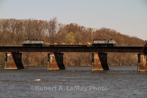 Photo of Work Train crosses River