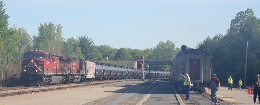 Photo of Oil train in the smoke
