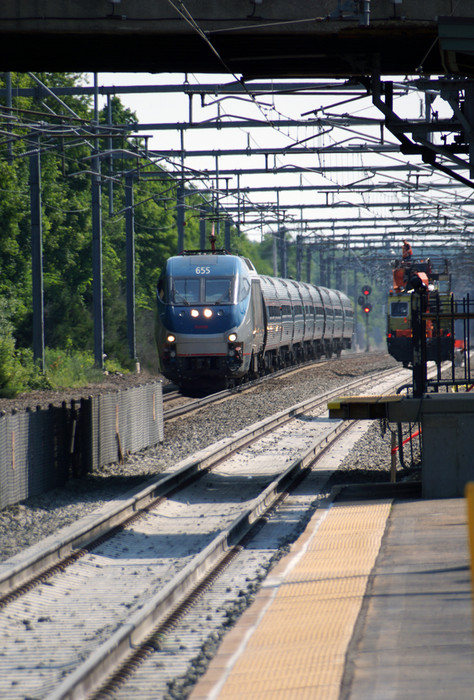 Photo of Train # 99 approaches Kingston, RI