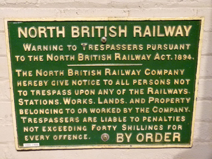 Photo of Railway company sign