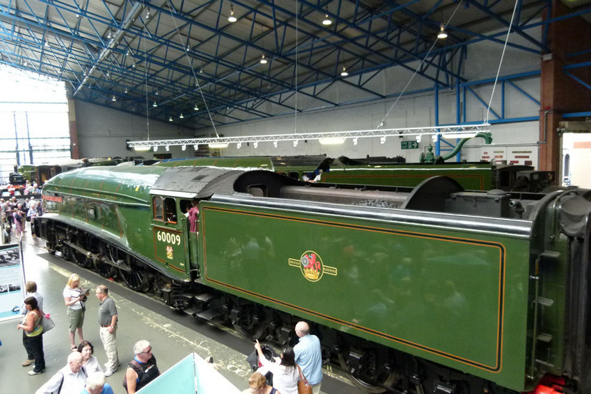 Photo of The two green Gresley A4 Pacifics