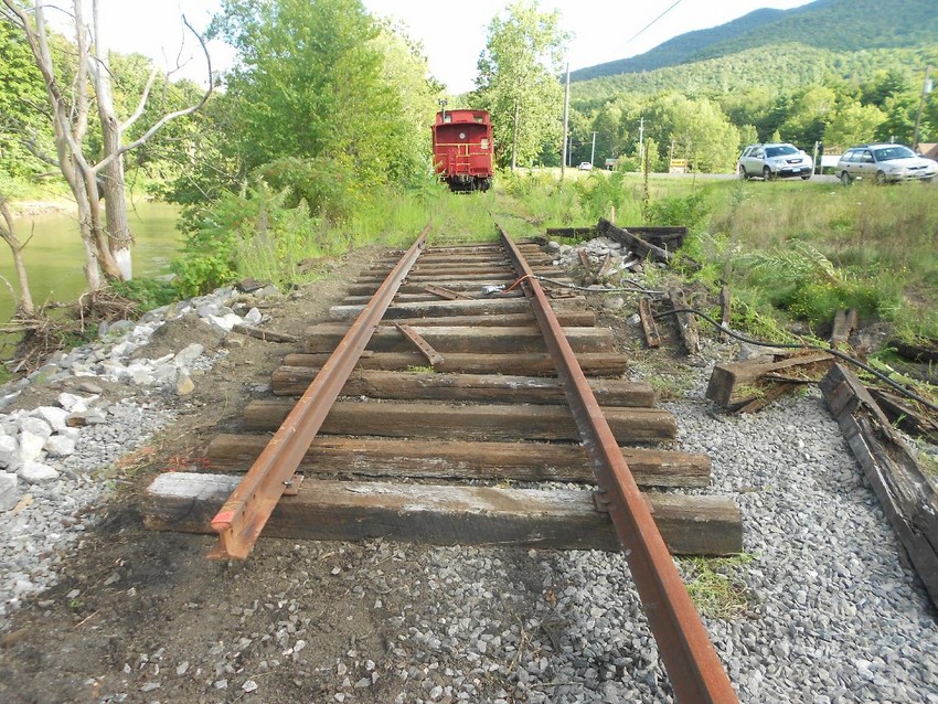 Photo of New Rails on Campground Curve