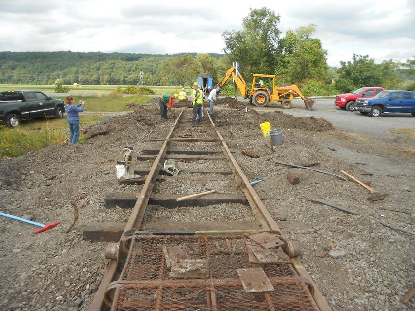 Photo of Final Trackwork to Reach Route 209