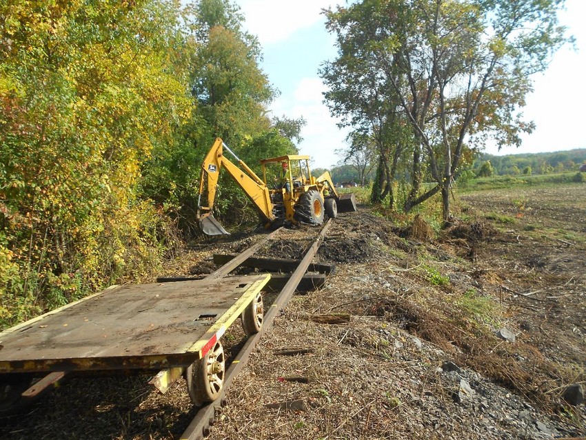 Photo of Repairing the first Washout at MP 5.48